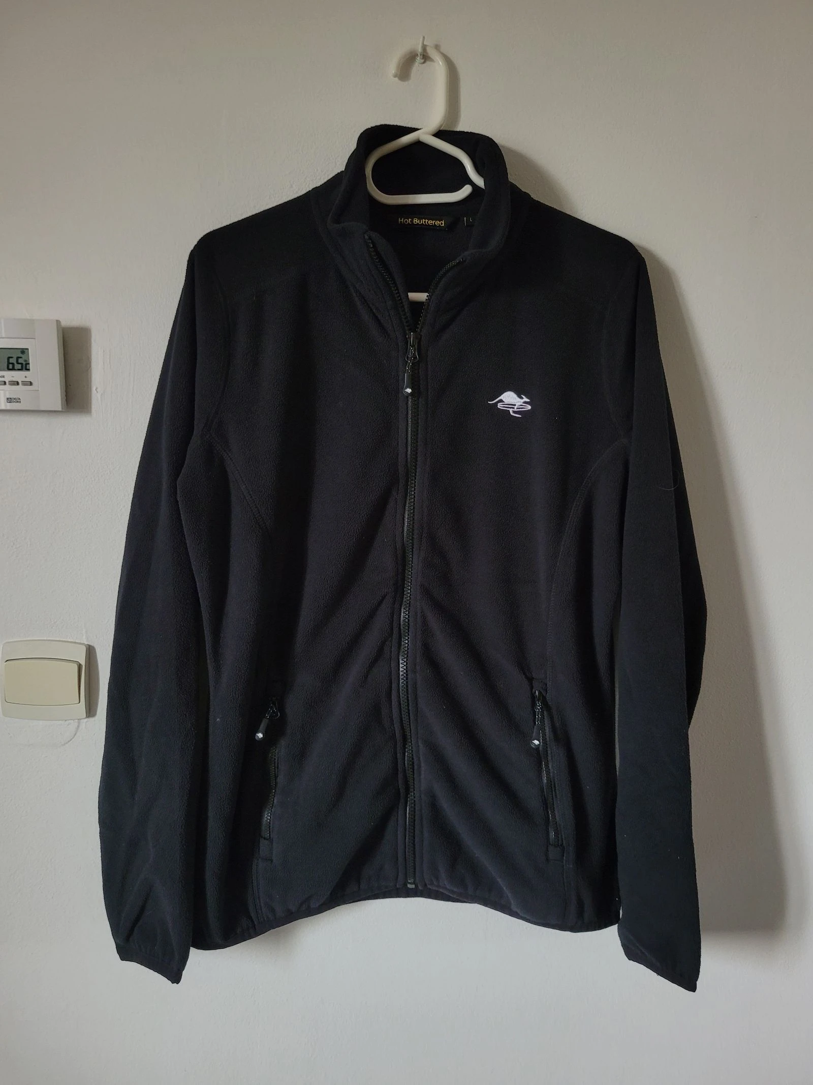 Veste polaire noire Hot Buttered – Taille L